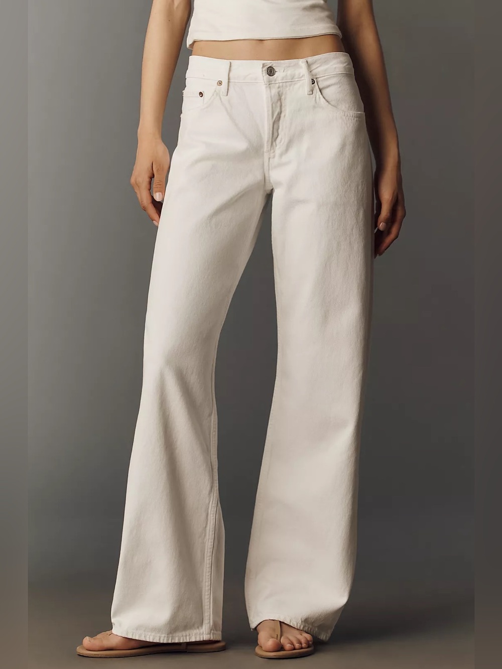 AGOLDE Low-Rise Loose Wide-Leg Jeans size 24